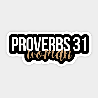 Proverbs 31 Woman Christian Woman Sticker